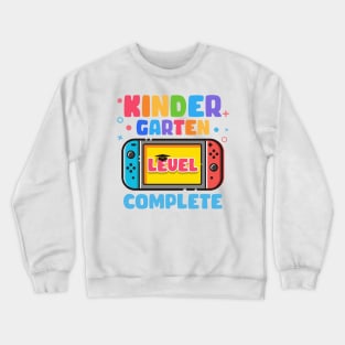 Kindergarten Level Complete Last Day Of School Graduate Gift For Boys Girl Kids Crewneck Sweatshirt